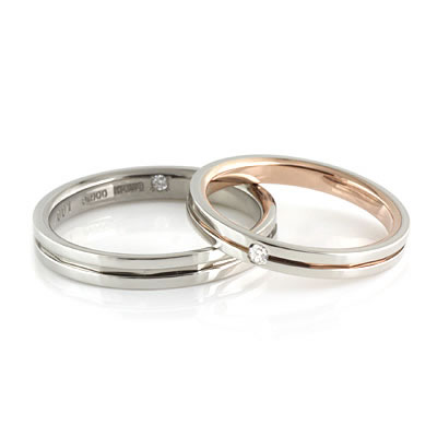 結婚指輪 プラチナBrand Jewelry TwinsCupidプラチナ900ダイヤモンドペアリング ラブアロー