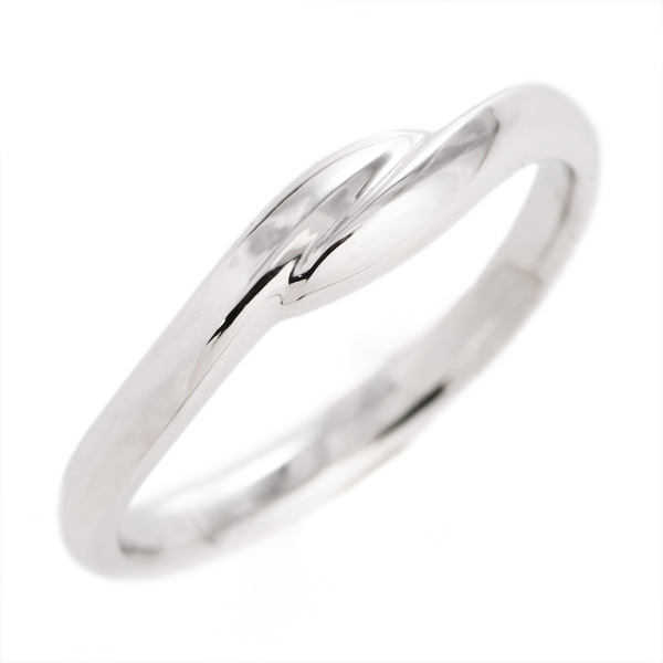 プラチナ リング 結婚指輪 マリッジリング ペアリング ウェーブ | J104 