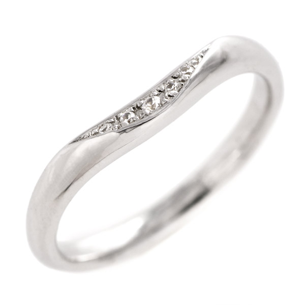 プラチナ ダイヤモンド リング 結婚指輪 マリッジリング ペアリング V 