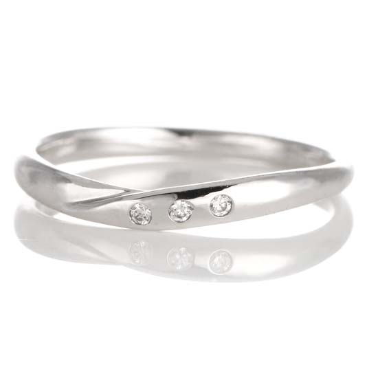 プラチナ ダイヤモンド リング 結婚指輪 マリッジリング ペアリング