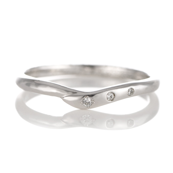 プラチナ ダイヤモンド リング 結婚指輪 マリッジリング ペアリング シンプル