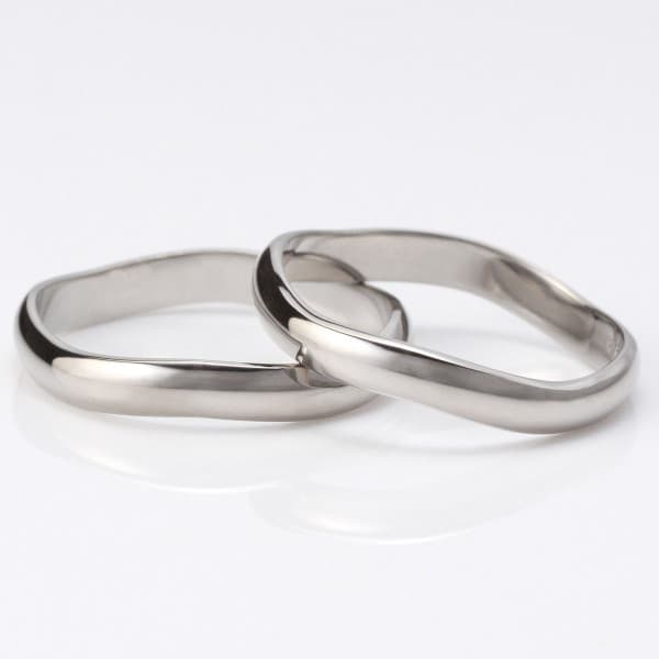 【2本セット】ホワイトゴールド マリッジリング 結婚指輪 スイートマリッジ