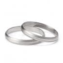 【2本セット】プラチナ つや消し シンプルマリッジリング 結婚指輪