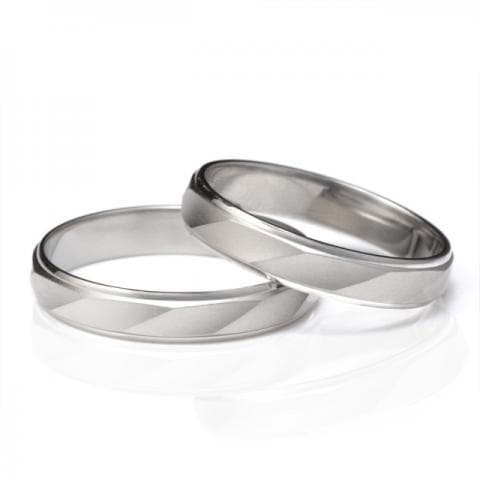 【2本セット】ダイヤモンド プラチナ つや消し マリッジリング 結婚指輪