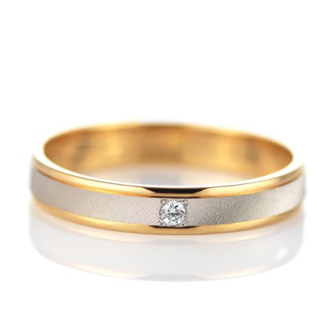 ダイヤモンド 結婚指輪 マリッジリング ペアリング 18金 ゴールド スイートマリッジ