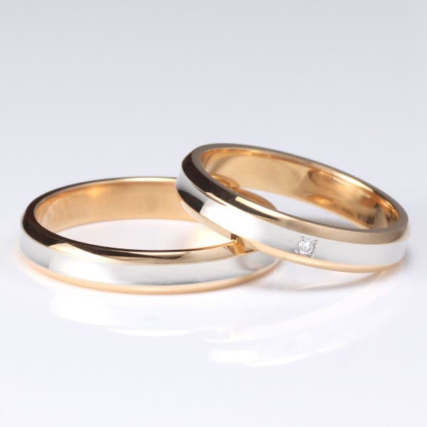 【2本セット】結婚指輪 マリッジリング  ダイヤモンド スイートマリッジ