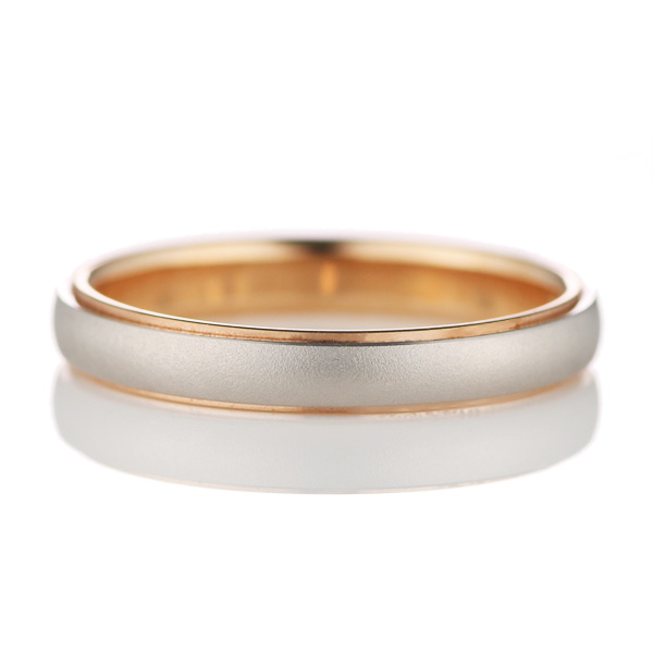 プチマリエ マリッジリング 結婚指輪 プラチナ950 K18ピンクゴールド ローズサファイア入
