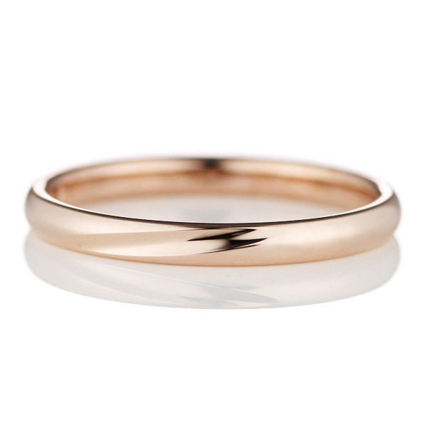 プチマリエ マリッジリング 結婚指輪 K18ショコラピンクゴールド ローズサファイア入