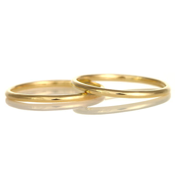 【2本セット】結婚指輪 マリッジリング イエローゴールド