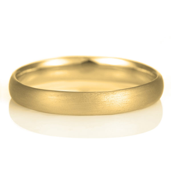 結婚指輪 マリッジリング 18金 ゴールド つや消し マット 甲丸 レディース