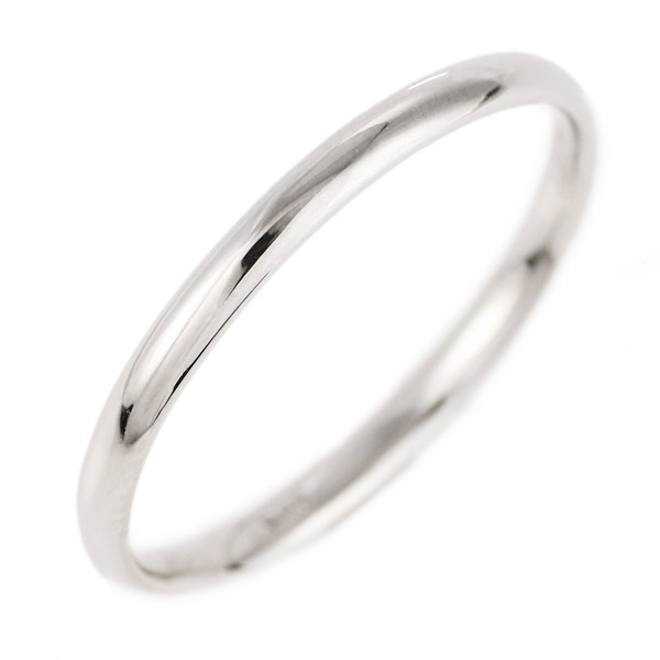 結婚指輪 マリッジリング プラチナ 甲丸 レディース 2mm幅 | J125