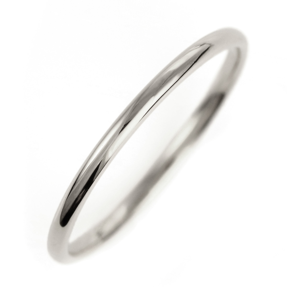 結婚指輪 マリッジリング プラチナ 甲丸 天然石 ムーンストーン | J125 