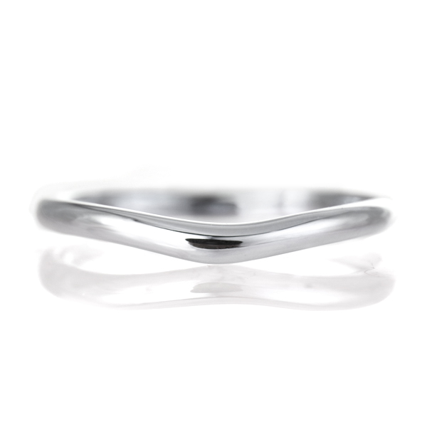 結婚指輪 マリッジリング プラチナ 甲丸 V字 レディース メンズ