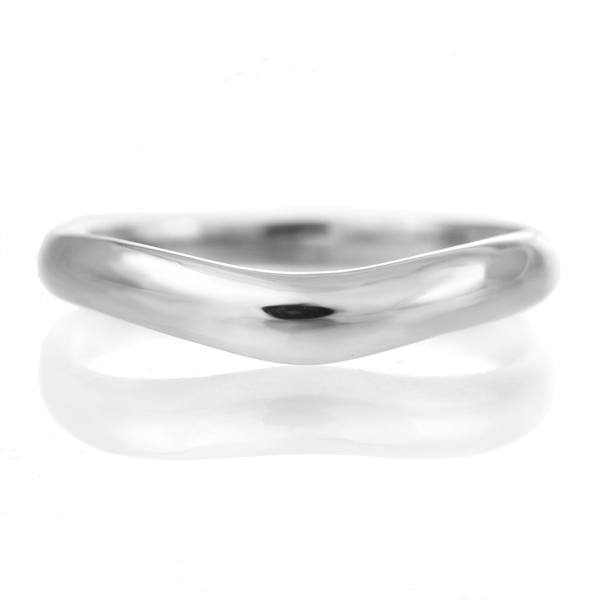 結婚指輪 マリッジリング プラチナ 甲丸 V字 レディース メンズ