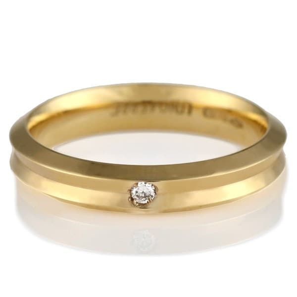 Italian Brand Jewelry ウノアエレK18イエローゴールド ダイヤモンドペアリング