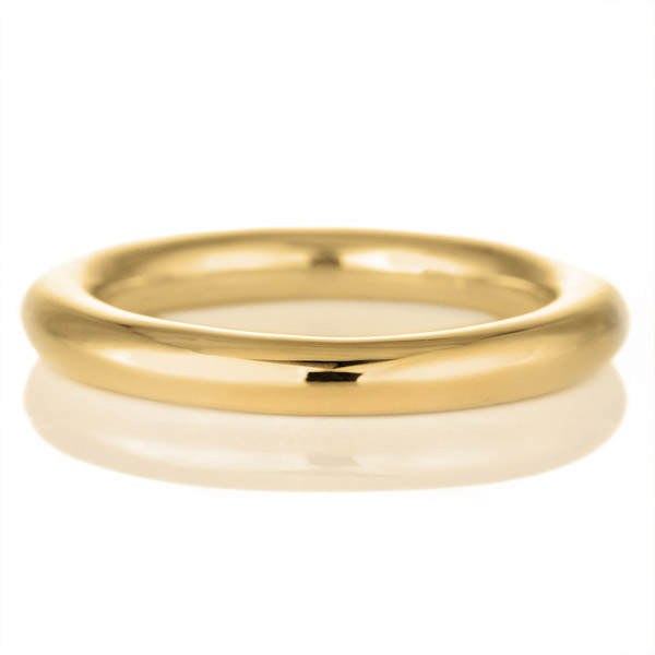 growth ring ROUND ラウンド K18イエローゴールド 3mm 結婚指輪 マリッジリング