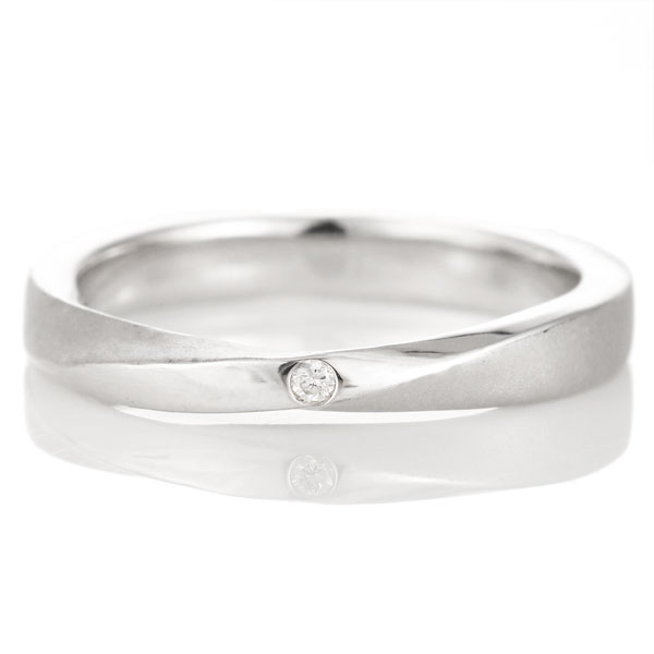 growth ring INFINITY インフィニティ プラチナ950 ダイヤモンド1石入 結婚指輪 マリッジリング