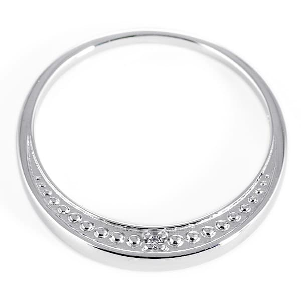 メンズ リング 指輪 ダイヤモンド プラチナ レトロ オシャレ ミル打ち ファッション デザイン