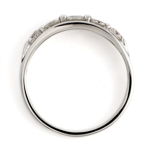 プラチナ ダイヤモンド リング 指輪 0.5カラット ファイブストーン 5石 