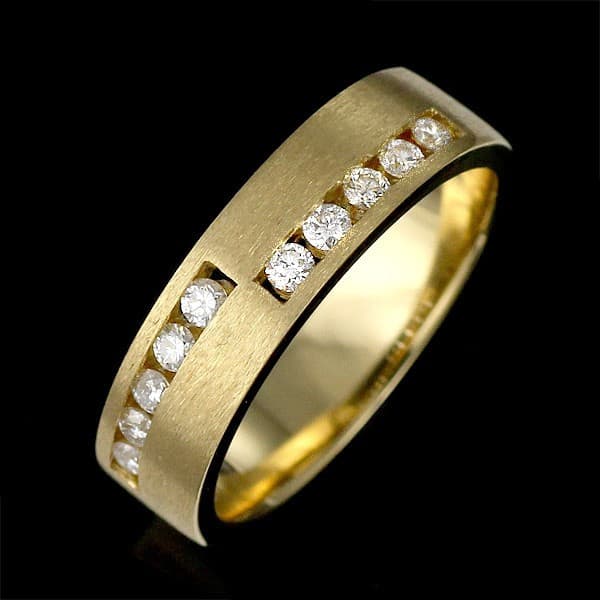 メンズ ダイヤモンド リング 指輪 イエローゴールド 18金 ダイヤモンド0.25カラット