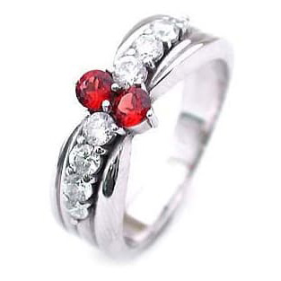 ガーネット リング 指輪 (ガーネット) 1月 誕生石 ダイヤモンド リング ファッションリング