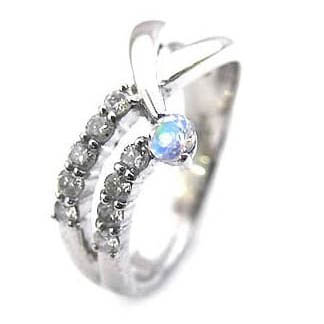 ムーンストーン リング 指輪 (ムーンストーン) 6月 誕生石 ダイヤモンド リング ファッションリング