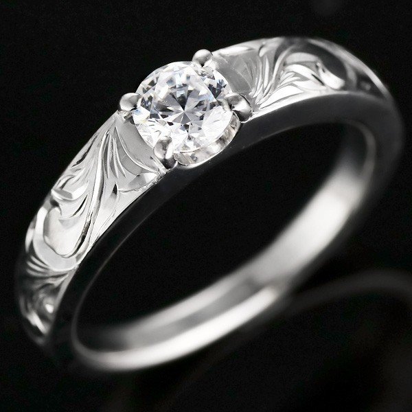 ハワイアンジュエリー 指輪 キュービックジルコニア リング 指輪 シルバー シンプル 人気