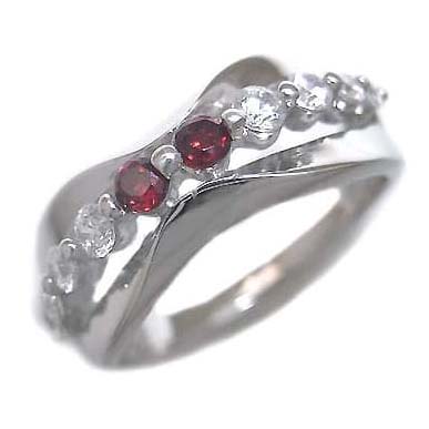 ガーネット リング 指輪 (ガーネット) 1月 誕生石 ダイヤモンド リング ファッションリング