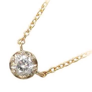 Brand Jewelry me.K10ゴールド ダイヤモンド ペンダント ネックレス