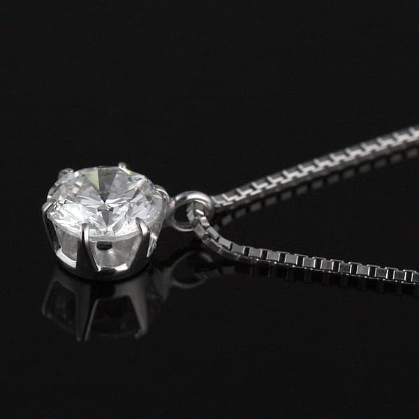 プラチナ ダイヤモンド ネックレス ソリティア 一粒 大粒 レディース ネックレス 1カラット ダイヤモンド ネックレス | M125