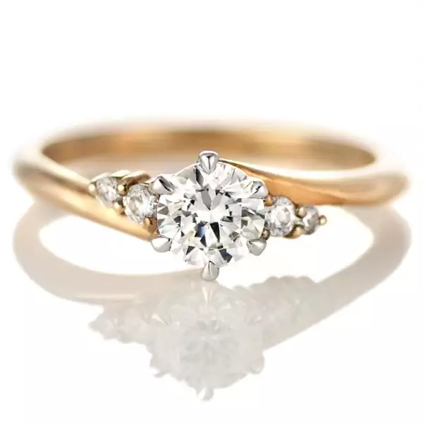 ウェーブ 0.3ct|東京でオーダーメイドの結婚指輪・婚約指輪をお探し