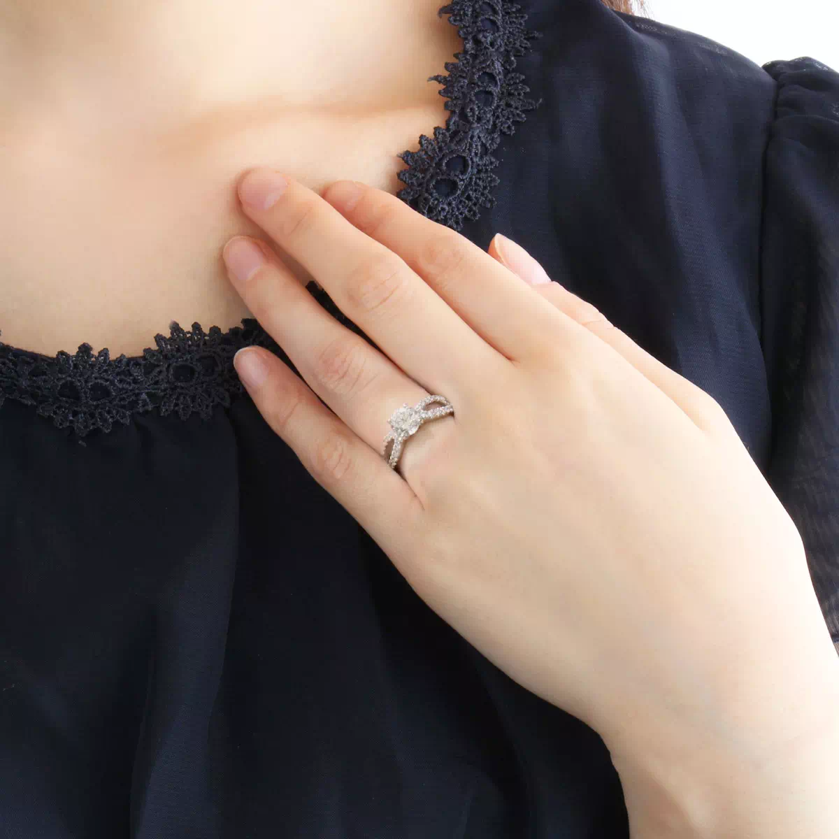 ウェーブ 1ct|東京でオーダーメイドの結婚指輪・婚約指輪をお探しなら 