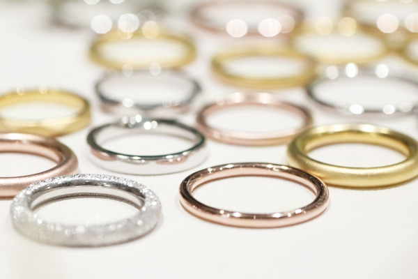 様々なてづくりの結婚指輪